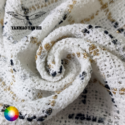 Tweed Fabric Manufacturer - 344GSM 100% Polyester Jacquard