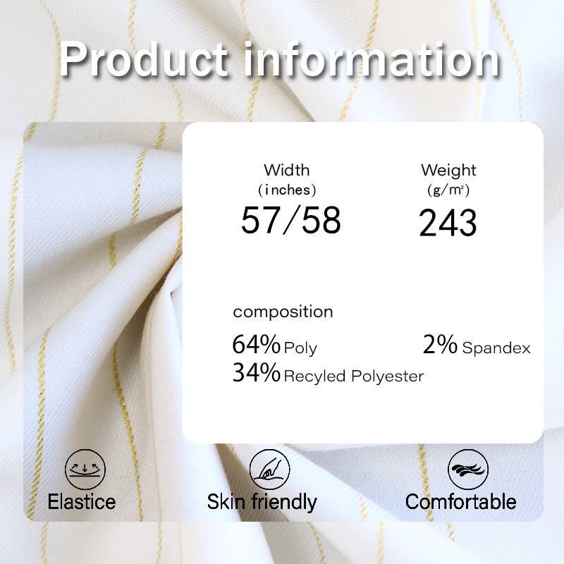 Stretch Material Manufacturer - 243GSM Yarn Dyed Woven