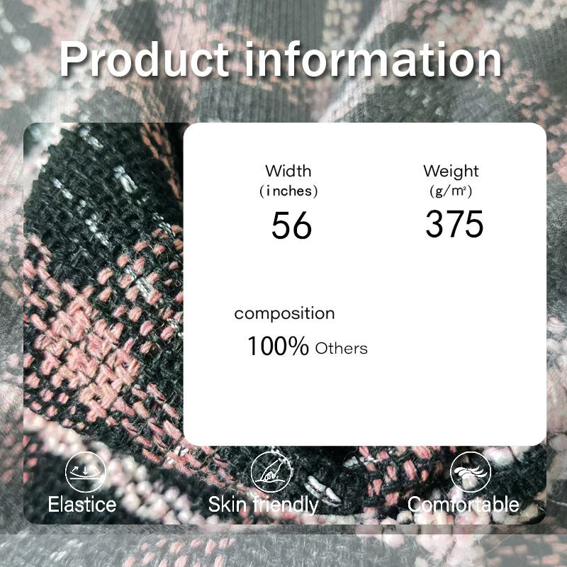 Plaid Fabric Supplier - 375GSM Jacquard Rayon Polyester