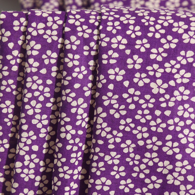 Cotton Fabric Factory - Custom Flower Plants Woven Textile