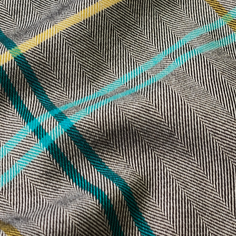 Herringbone Fabric Supplier - 280GSM Blended Woven Stretch