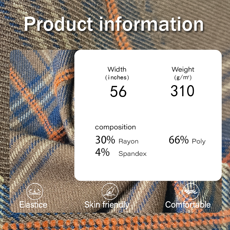 Stretch Fabric Supplier - 310GSM Spandex Polyester Rayon