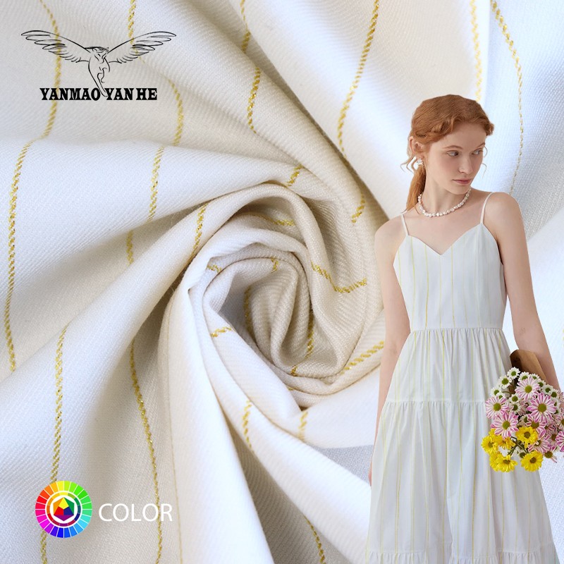 Stretch Material Manufacturer - 243GSM Yarn Dyed Woven