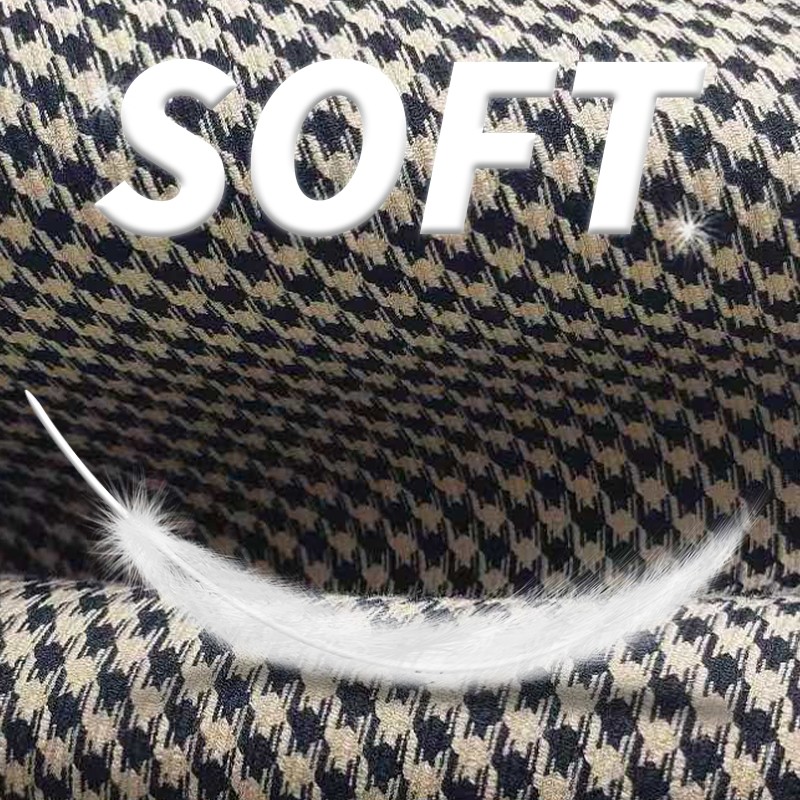 HoundStooth Fabric Supplier - 370GSM Polyester Rayon Spandex