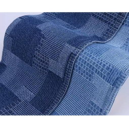 Jacquard Denim Supplier - Twill Washed Plaid Pattern