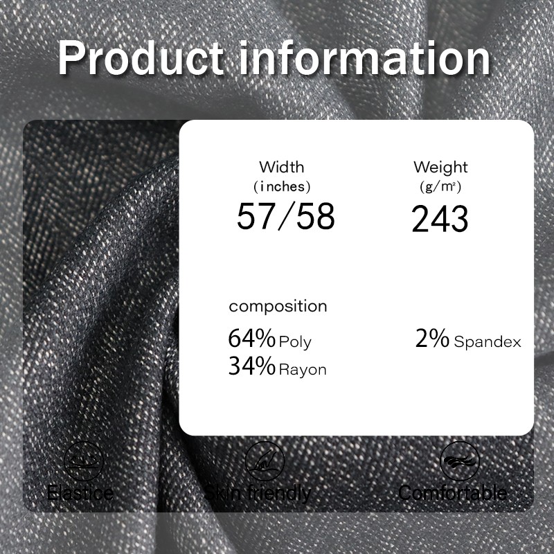 Suit Fabric Supplier - 243GSM Twill Yarn Dyed Stripe