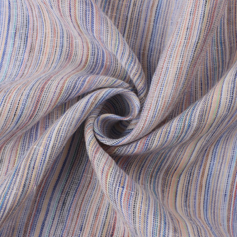 Rainbow Linen Fabric Factory - 145GSM Yarn Dyed Stripe