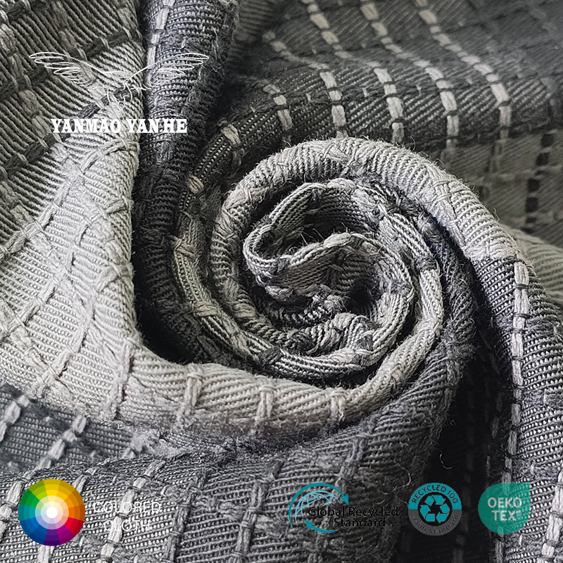 Upholstery Fabric Factory - 210GSM Grey Polyester Cotton