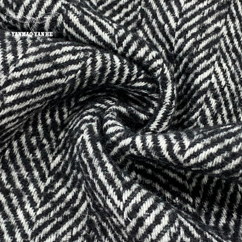 Wool Herringbone Fabric Factory - Heavyweight Warm Structured