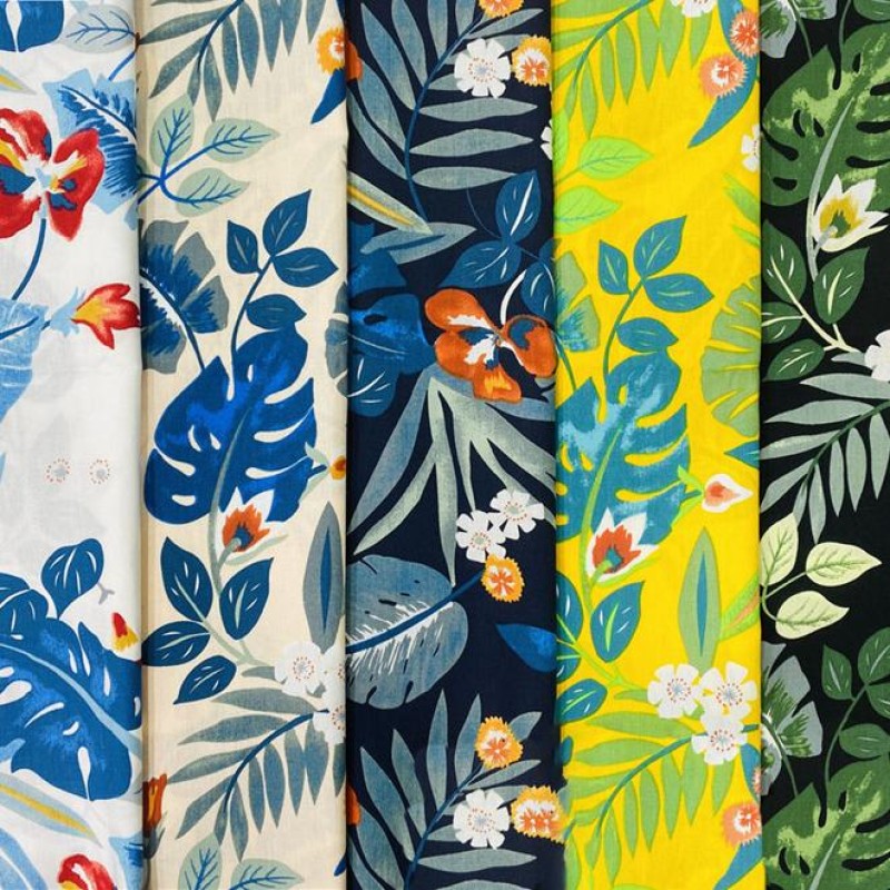 Hawaiian Fabric Factory - Pure Cotton Poplin Printed