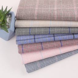 Houndstooth Fabric Manufacturer - Cotton Large Plaid Woven