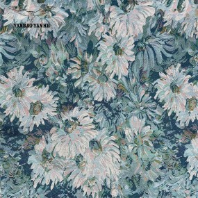 Jacquard Fabric Supplier - Vintage Floral Cotton Polyester