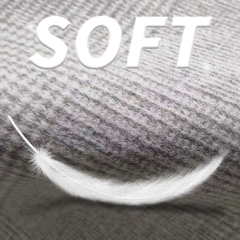 Wool Fabric Supplier - 590GSM Grey Striped Winter Coat