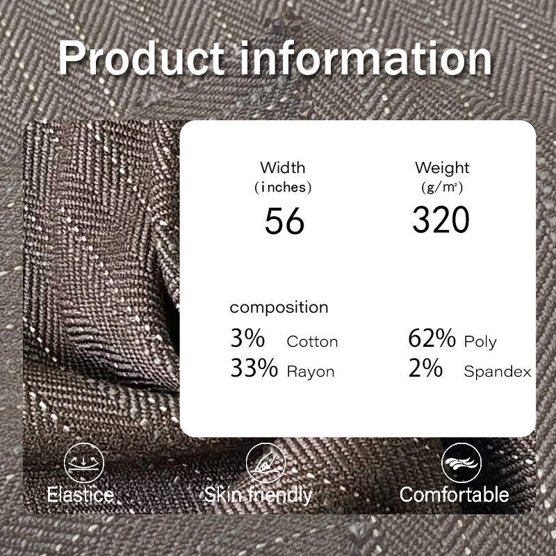 Recycled Fabric Manufacturer - 320GSM Spandex Polyester Cotton