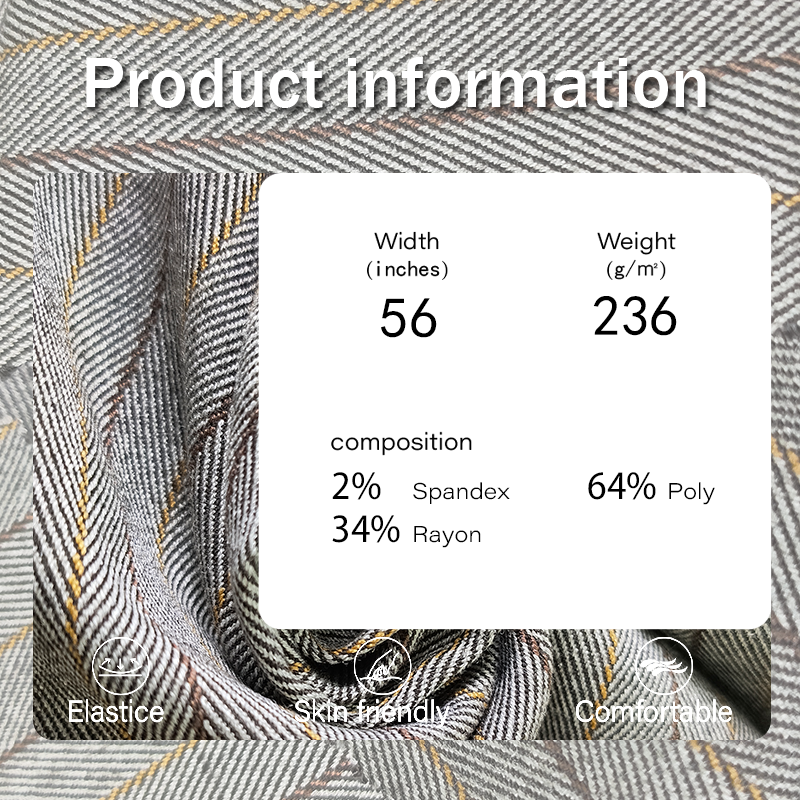Herringbone Fabric Factory - 236GSM Recycled Blended
