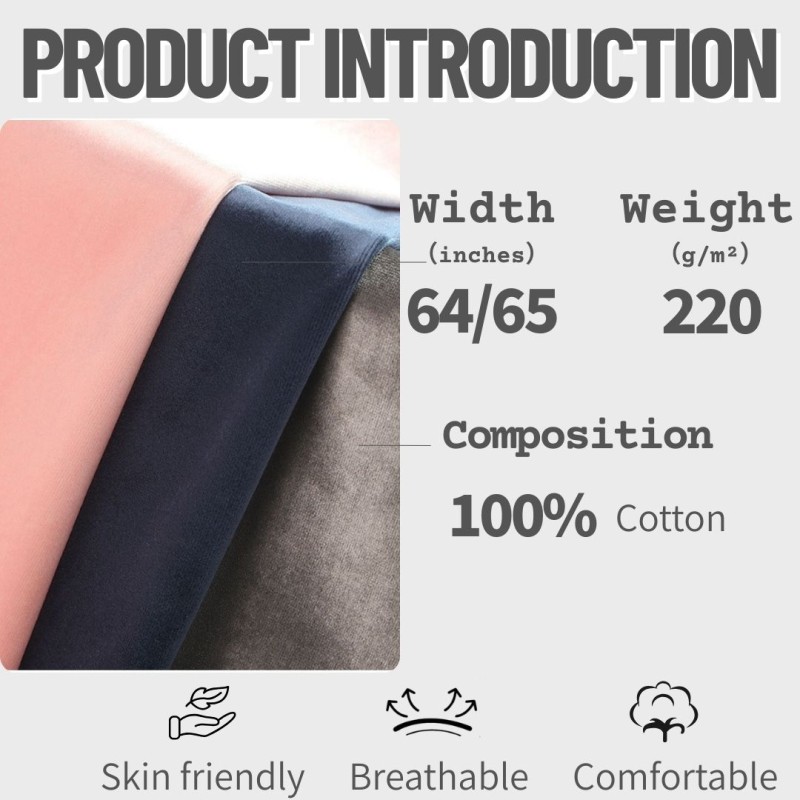 Velvet Fabric Manufacturer - Knitted Cotton Plush Soft