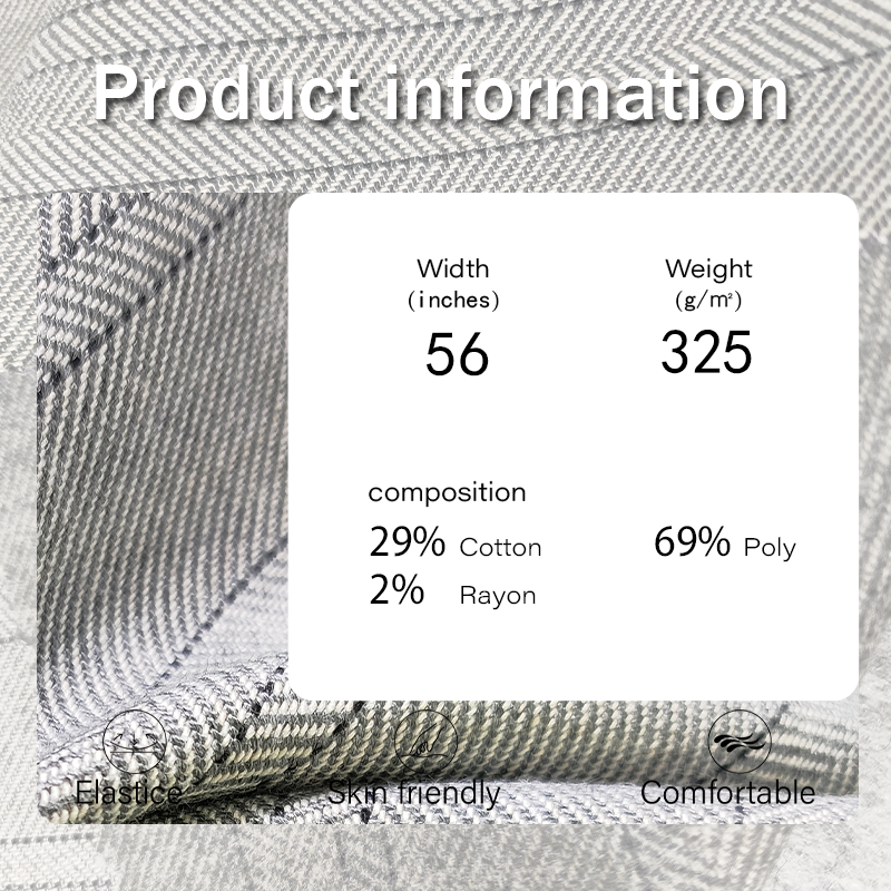 Cotton Fabric Manufacturer - 325GSM Blended Woven Stretch