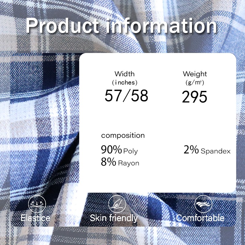 Upholstery Fabric Supplier - 295GSM Yarn Dyed Woven Plaid