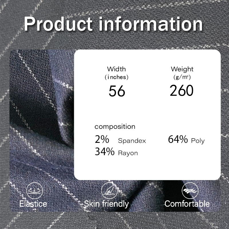 Recycled Fabric Manufacturer - 260GSM Spandex Polyester Rayon