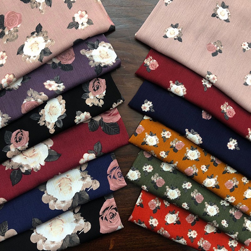 Rayon Fabric Supplier - Crepe Printed Viscose Summer Dress