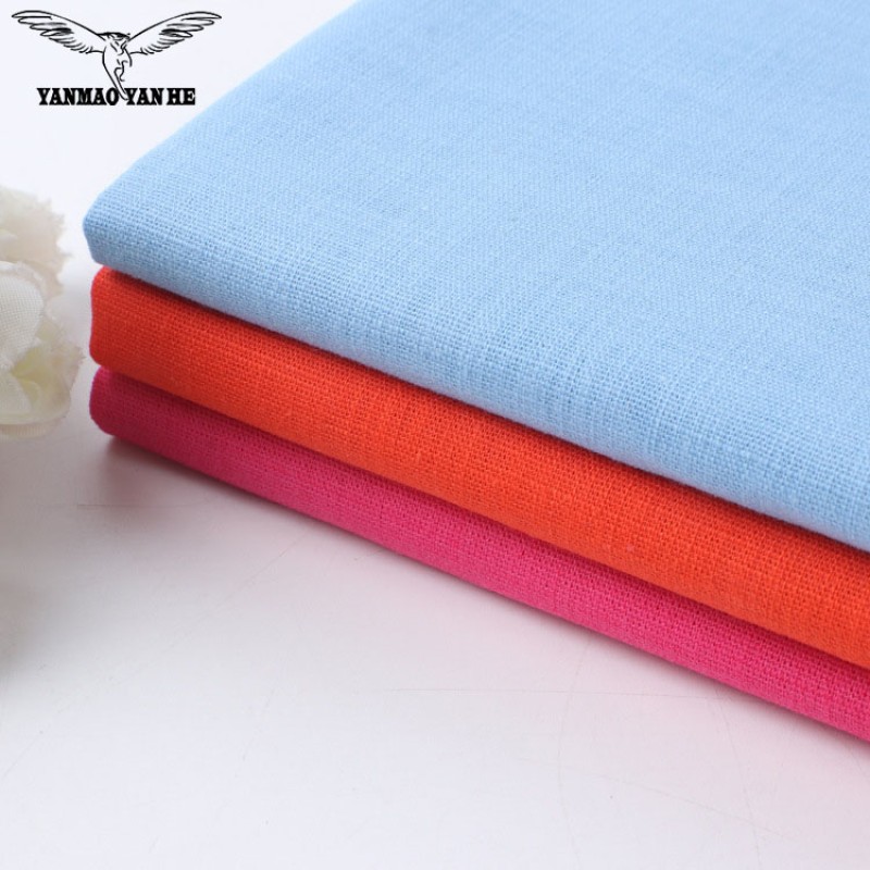 Linen Cotton Fabric Factory - 165GSM Plain Woven Breathable
