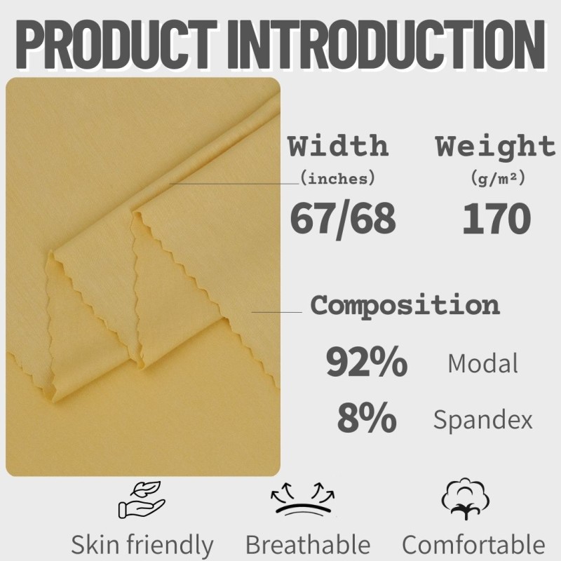 Modal Fabric Factory - 40S Solid Knitted 170GSM