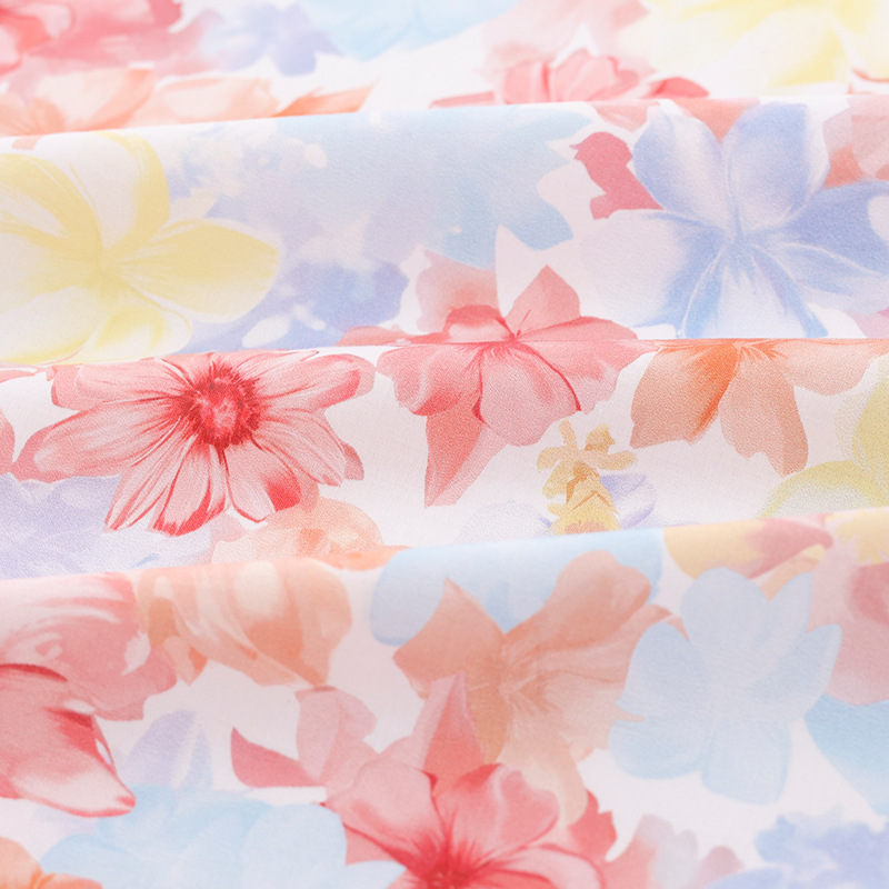 Chiffon Fabric Supplier - European American Style Digital Printing