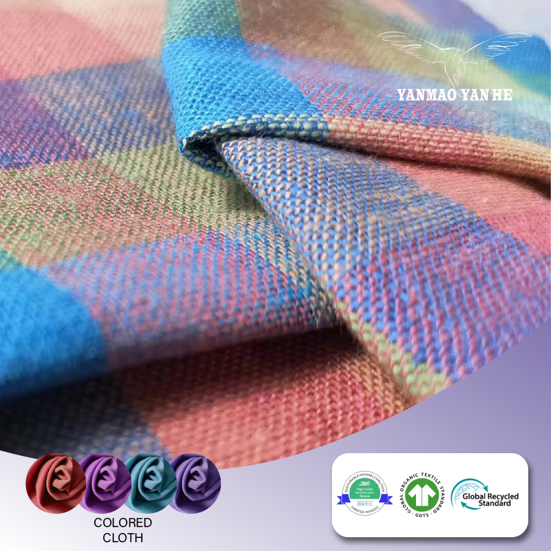 Blended Fabric Factory - Customized Color Plaid Facecloth