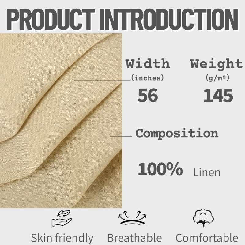 Gingham Fabric Manufacturer - 100% Linen 145GSM Lightweight