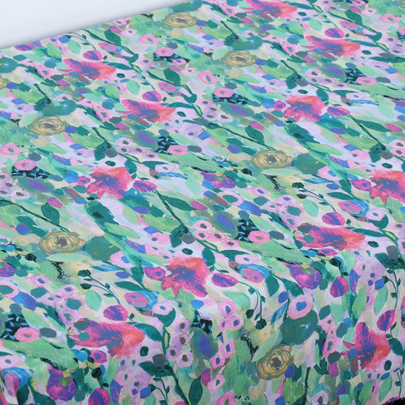 Crepe Fabric Manufacturer - Custom Printed Woven Floral Poplin