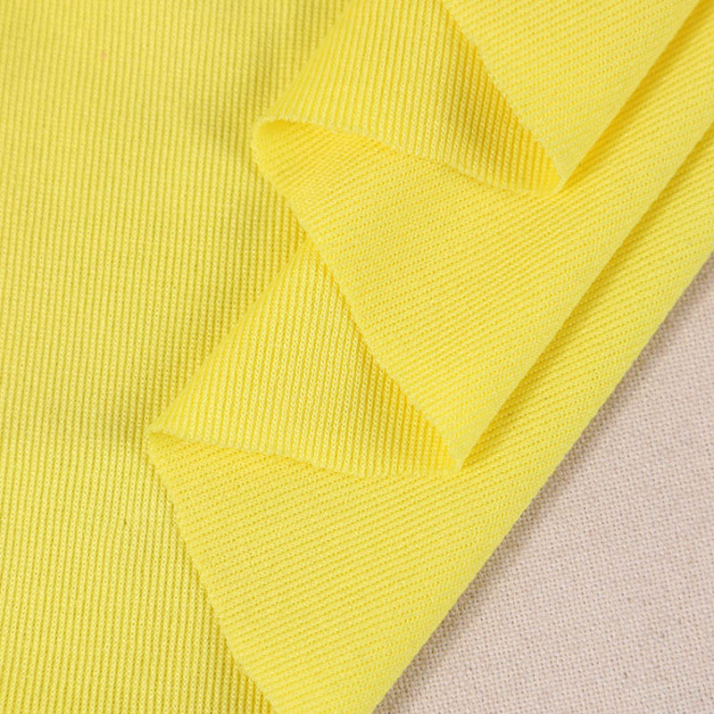 Knitted Ribbed Fabric Factory - 150D Polyester 2x2 Elastic