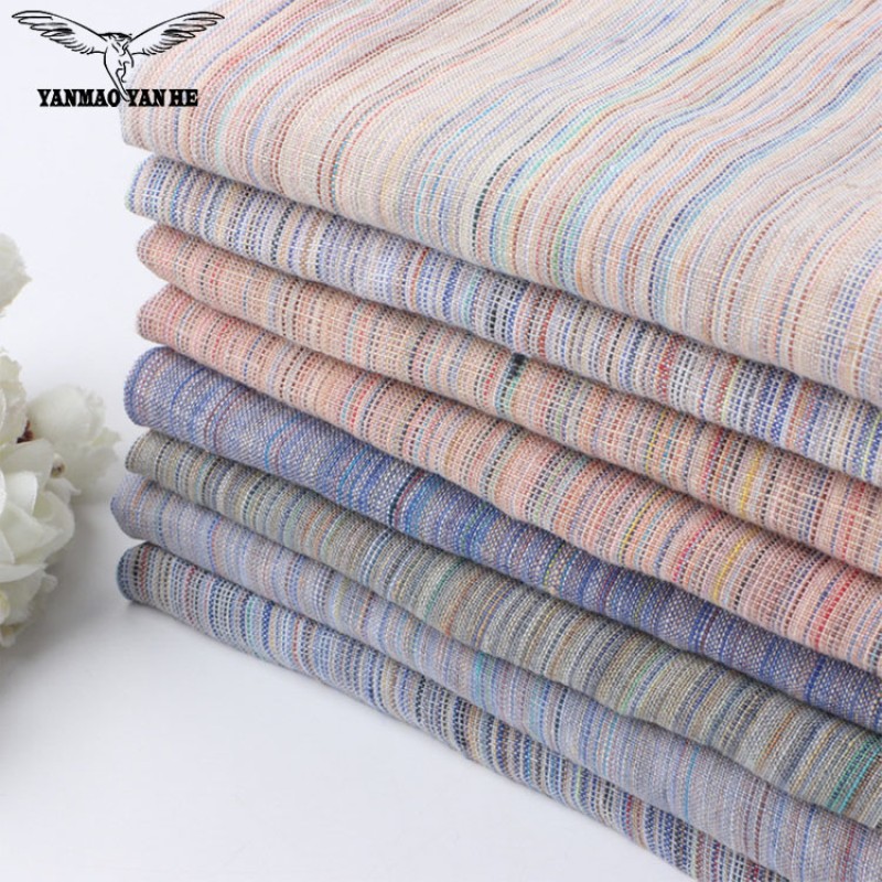 Rainbow Linen Fabric Factory - 145GSM Yarn Dyed Stripe