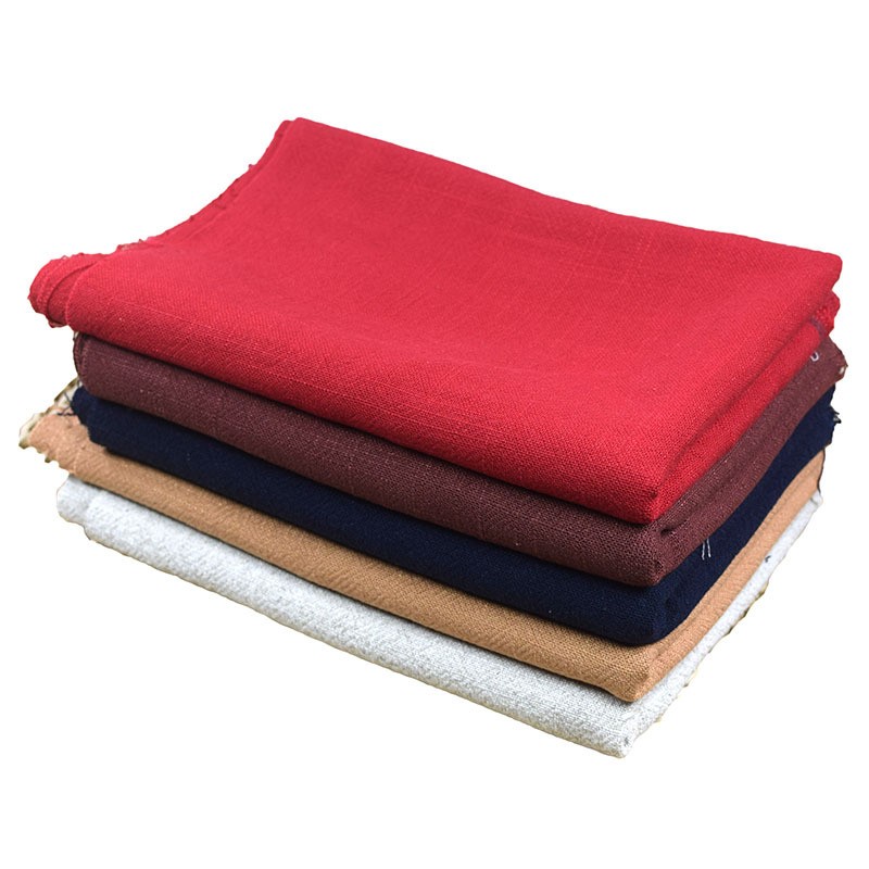 Bamboo Fabric Manufacturer - Cotton Linen Solid Retro