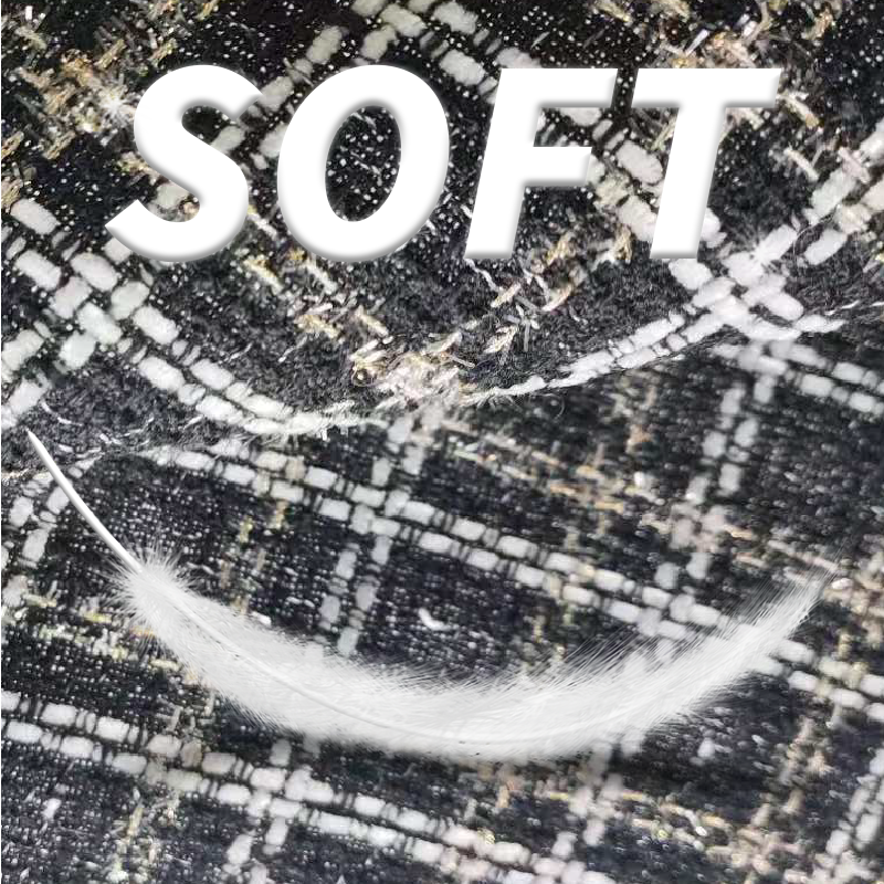 Tweed Fabric Manufacturer - 265GSM Woolen Polyester Plaid