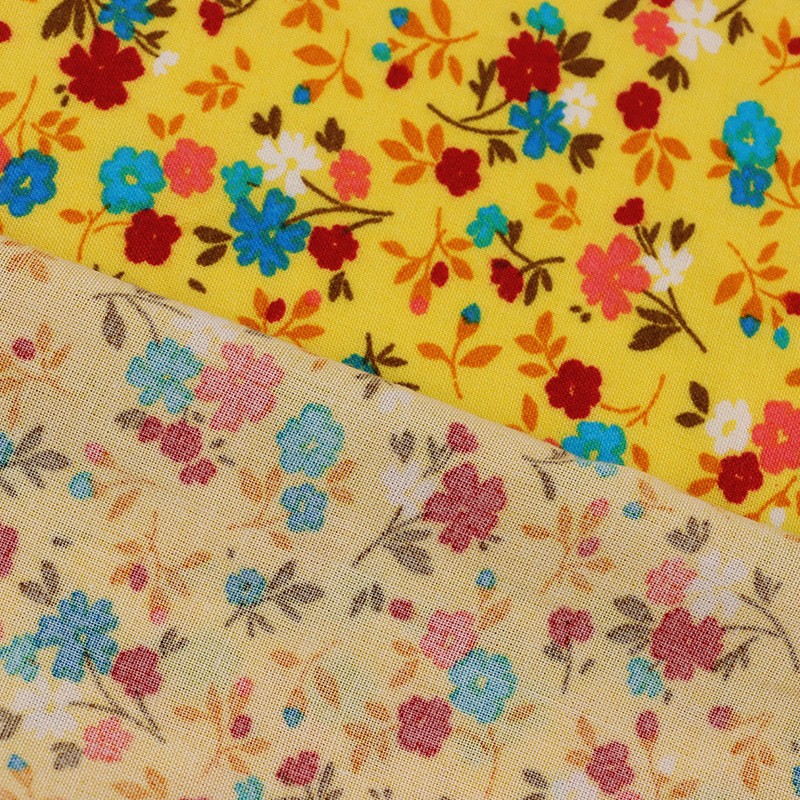 Printed Fabric Manufacturer - 100% Cotton Floral Poplin Silk
