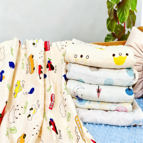Antibacterial Blanket Factory - Cotton Cartoon Print Soft