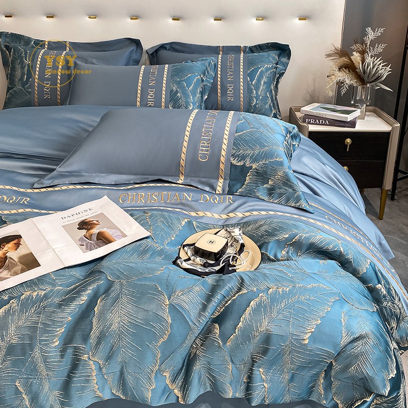 Quilt Cover Set Factory - 100% Cotton 4-Piece Luxury Curtain