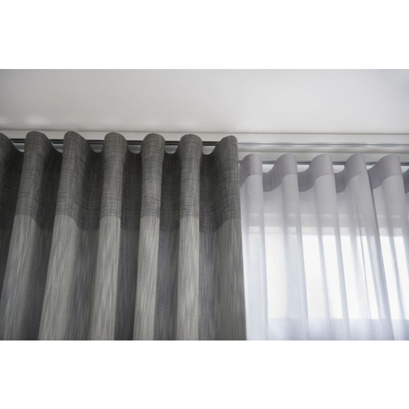 S Fold Drapery Rail Manufacturer - Modern Metal Aluminum