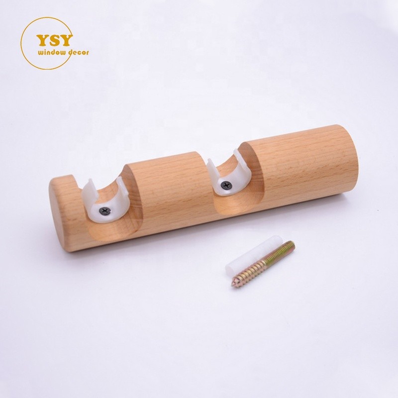 Wood Curtain Track Supplier - 30mm Natural Wood Surface