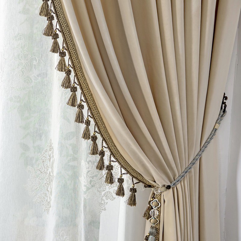 Pleated Velvet Curtains Manufacturer - European Luxury Solid