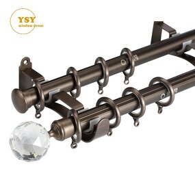 Crystal Drapery Pipes Supplier - Beonze Tension Rods Set