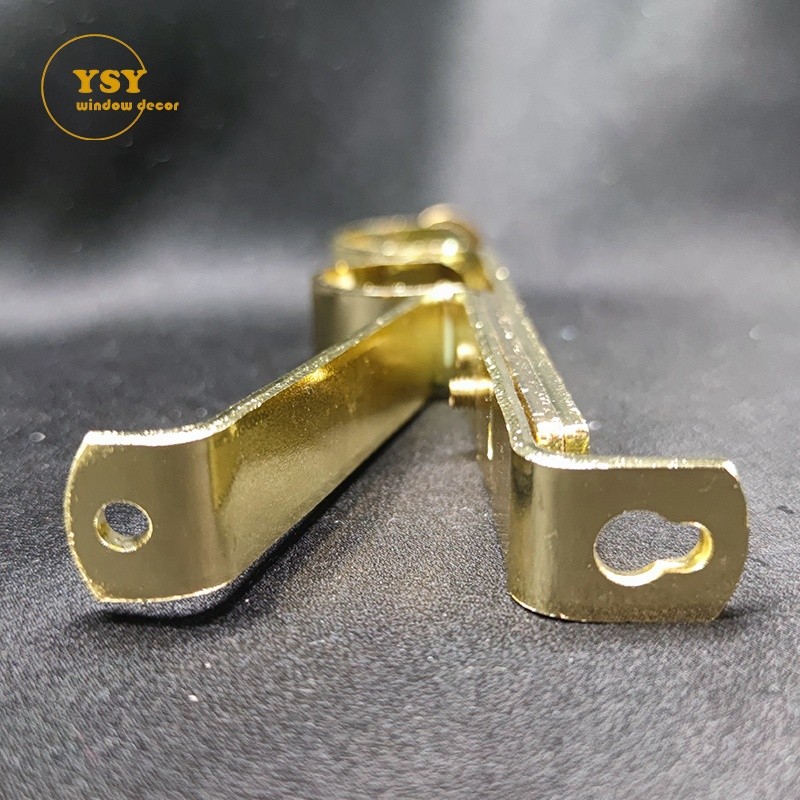 Curtain Bracket Factory - Outside Mount Gold Iron Adjustable