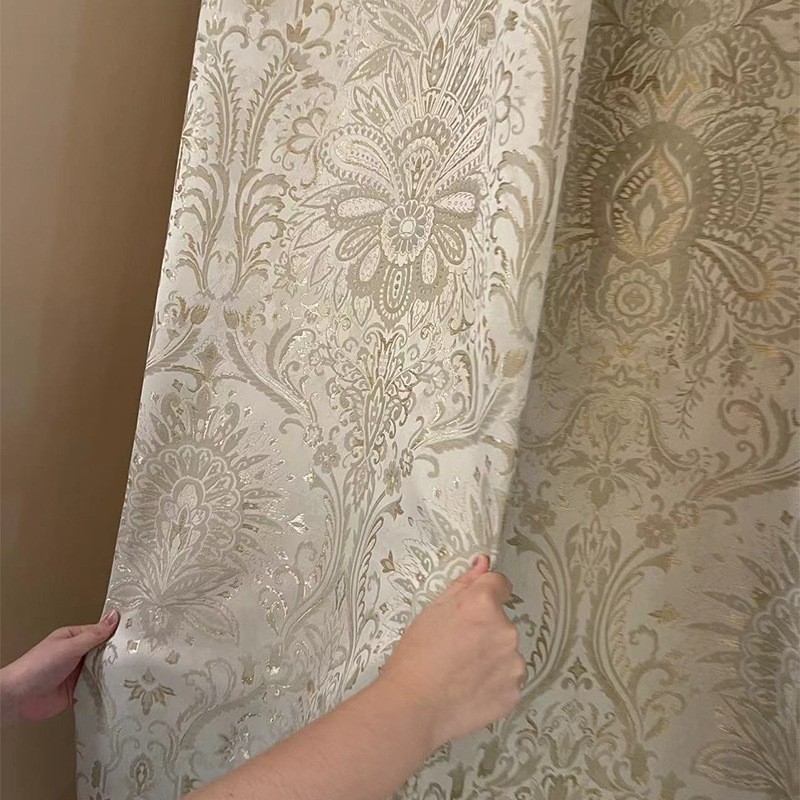Jacquard Curtain Factory - French Romantic Light Luxury Fabric