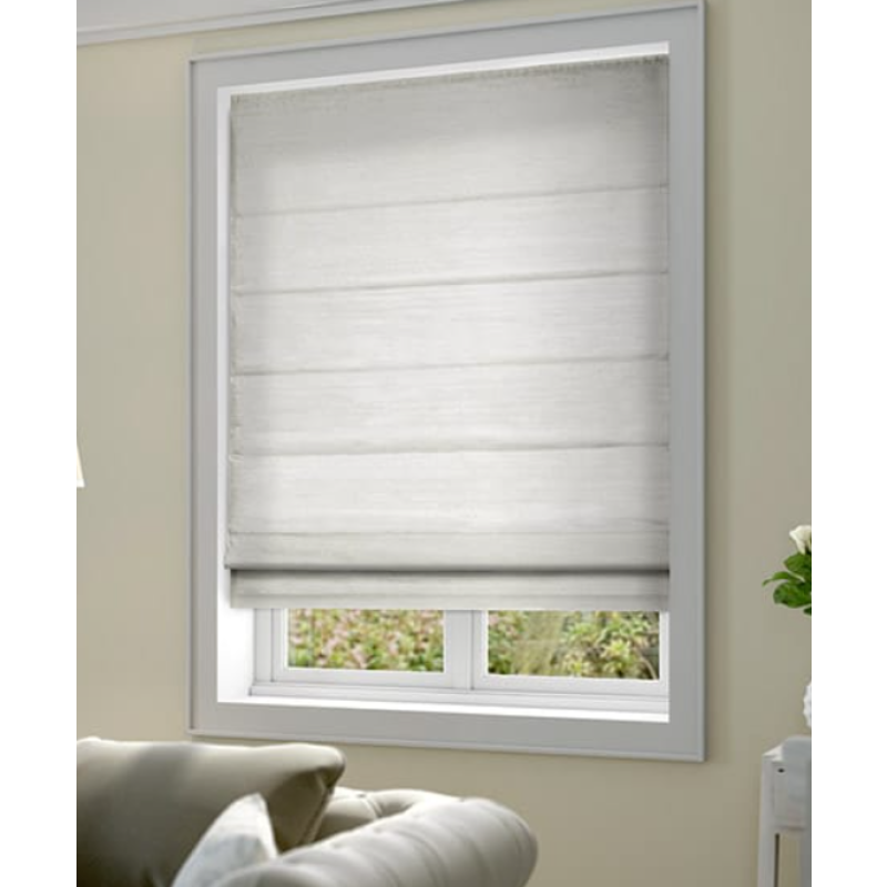Roman Blinds Supplier - Custom Size Linen Fabric Cordless