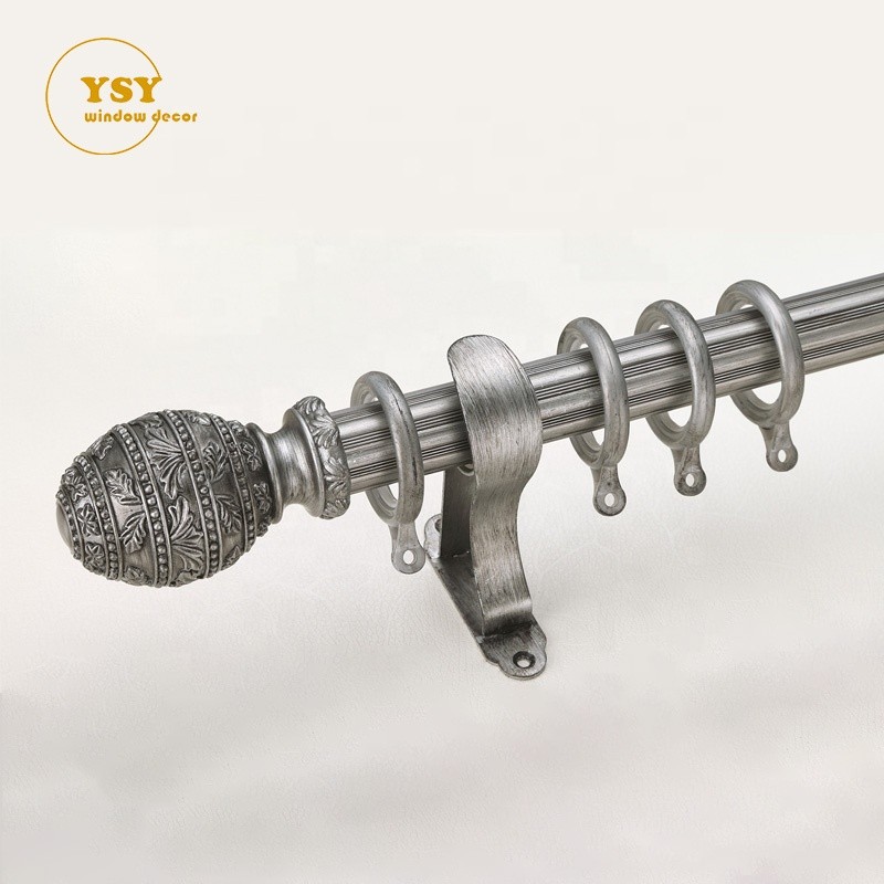 Double Curtain Poles Manufacturer - Elegant 32mm Metal Aluminium