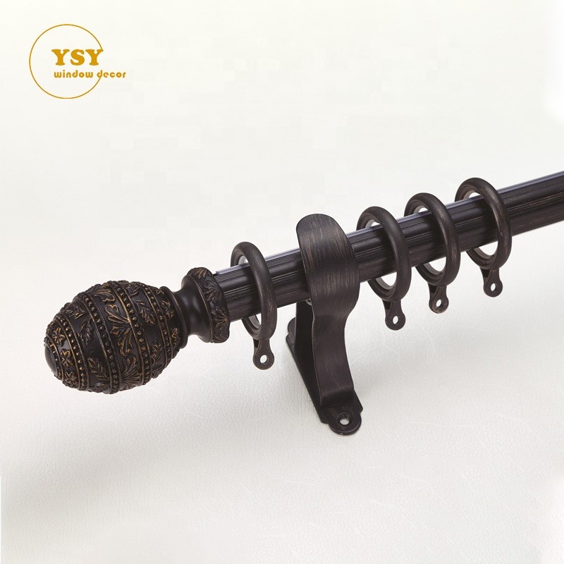 Double Curtain Poles Manufacturer - Elegant 32mm Metal Aluminium