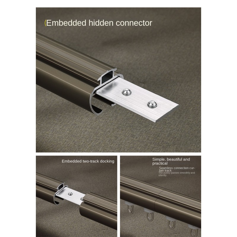 Traverse Rods Manufacturer - Custom Wall Mounted Grey Gold