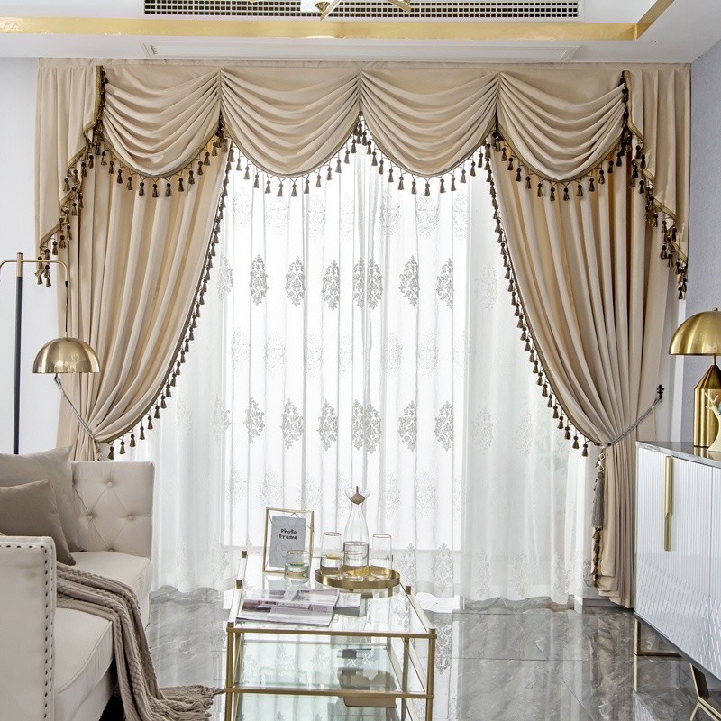 Pleated Velvet Curtains Manufacturer - European Luxury Solid