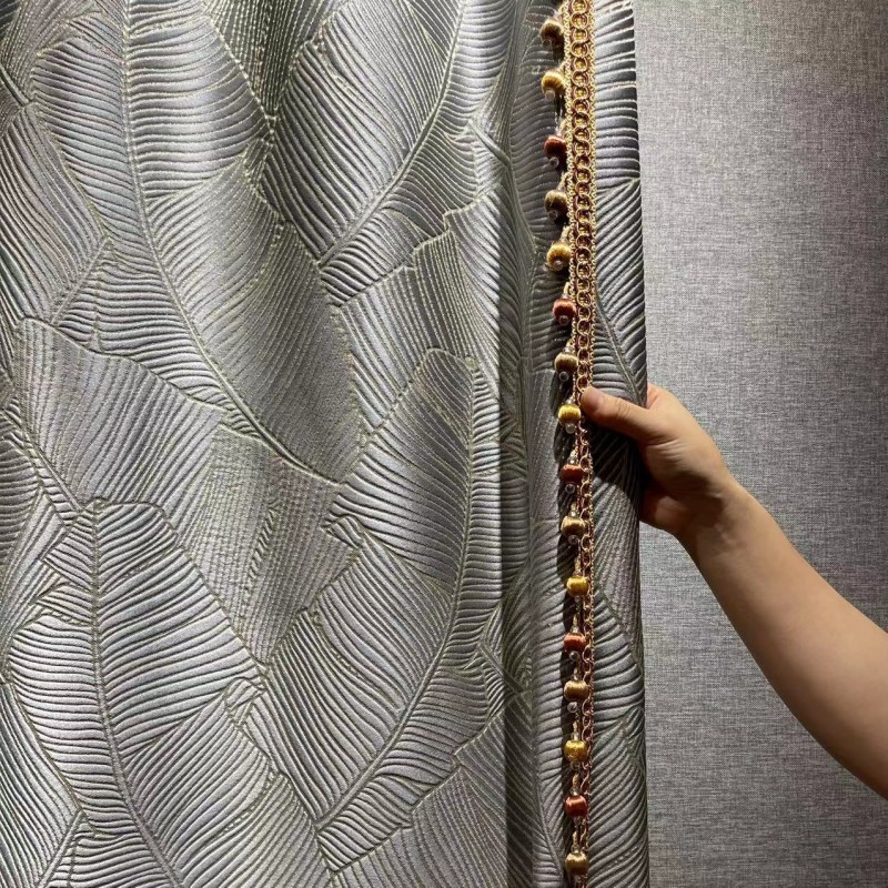 Window Tulle Curtains Factory - High-end Embossed Jacquard