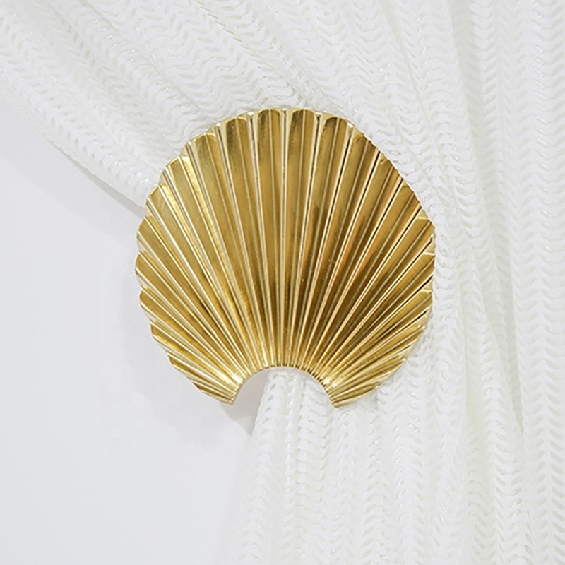 Drapery Holdback Factory - 2PCS Pure Brass Tie Back Hook